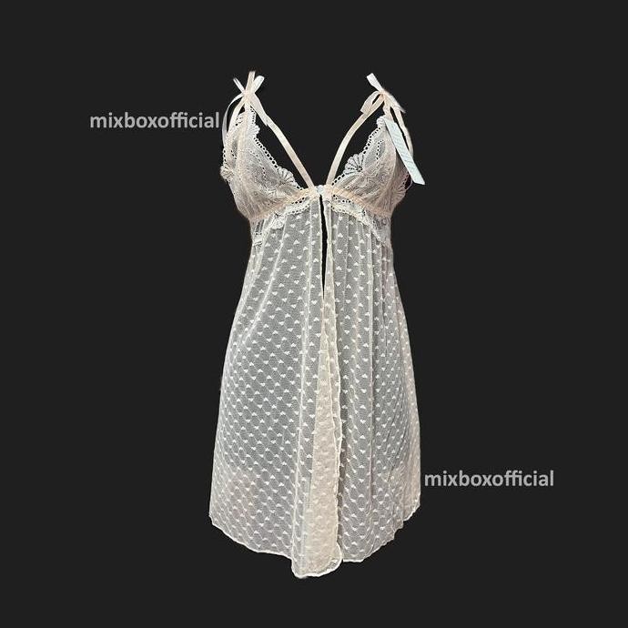 

Mixbox Daster Lingerie Dress Trawang Polkadot Love Ld 140 - Angela Original