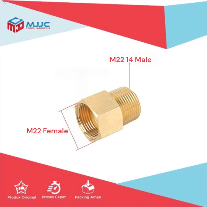 M22-15mm Male Thread to M22-14 mm Female High Pressure Washer