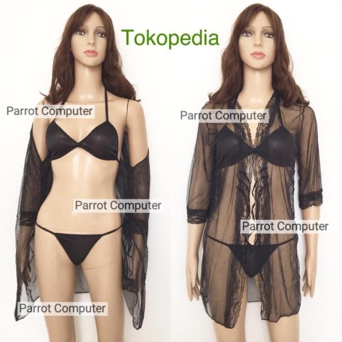 

Sexy Kimono Lingerie 117 Lingeri Wanita Transparan Outer Murah Seksi Original