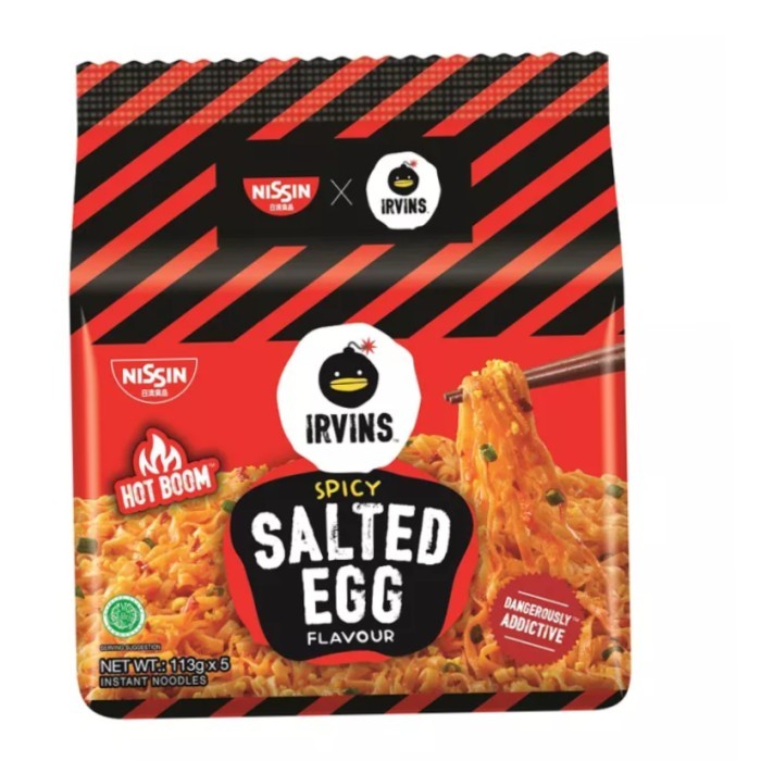 

PROMO MIE / PASTA / Nissin Irvins Instant Noodle - Salted Egg Spicy Flavour NON COD