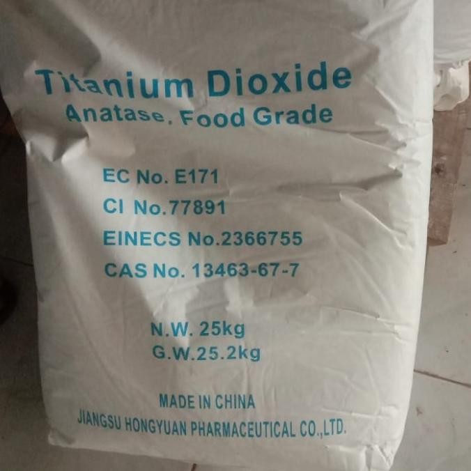 

Titaniun Dioxide 25KG PEWARNA / PEMUTIH MAKANAN (FOOD GRADE)