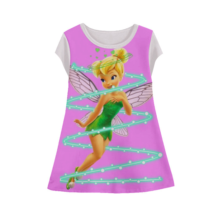 Dress Anak Tinkerbell Tunik-Tinkerbell-4-designWD - Gudang Dress 3D