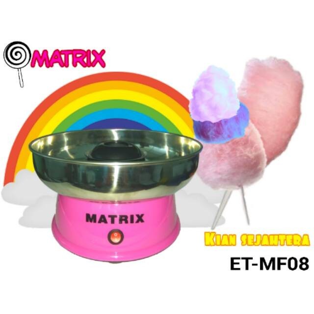 TERLARIS MATRIX ET-MF08 COTTON CANDY MACHINE MESIN PERMEN KAPAS. MESIN GULALI MANISAN CEMILAN ANAK