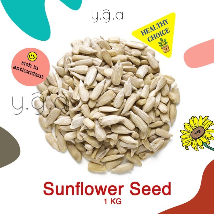 

HOT SALE Raw Sunflower Seed 1KG / Kuaci Biji Bunga Matahari