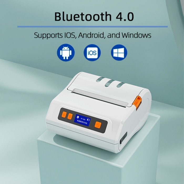 

[ LABEL + STRUK ] PRINTER THERMAL PORTABLE 80MM BLUETOOTH STRUK KASIR LABEL STIKER 2IN1 SERBAGUNA