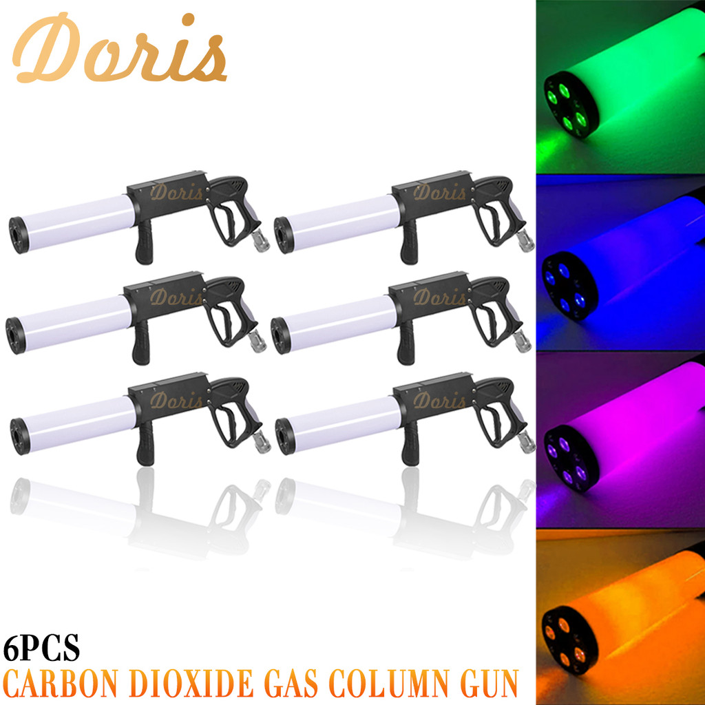 AERO 0 Tax 6Pcs Carbon Dioxide Gas Column Gun Bar RGB Party Led DJ Stage Co2 Jet Machine Effect Fogg