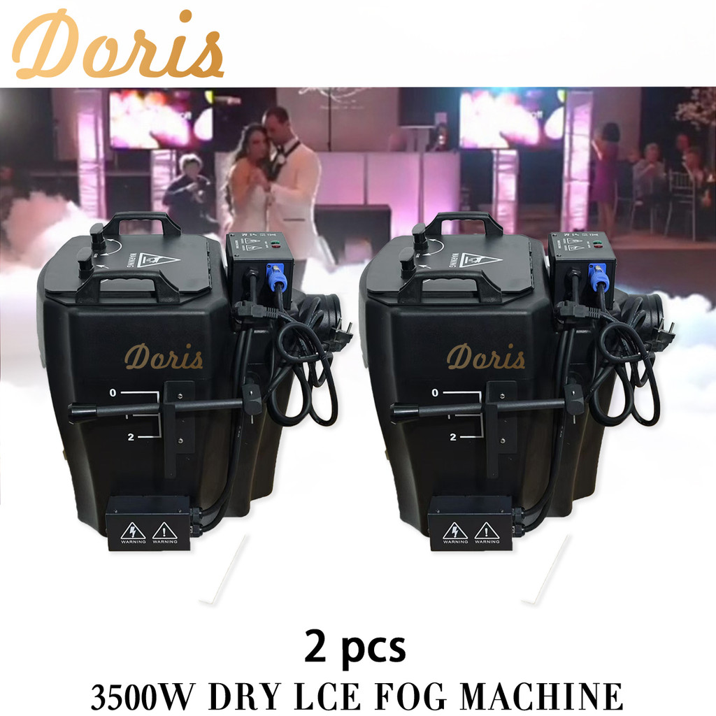 AERO 2Pack 3500W Dry Ice Fog Machine Low Lying Smoke Machine Party Wedding Concert  Equipment Low Ly
