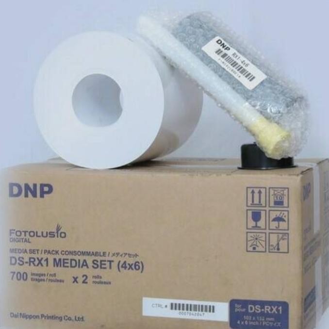 DNP DS-RX1HS PAPER DAN RIBBON PRINTER FOTOBOOTH DIGITAL MEDIA SET 4X6