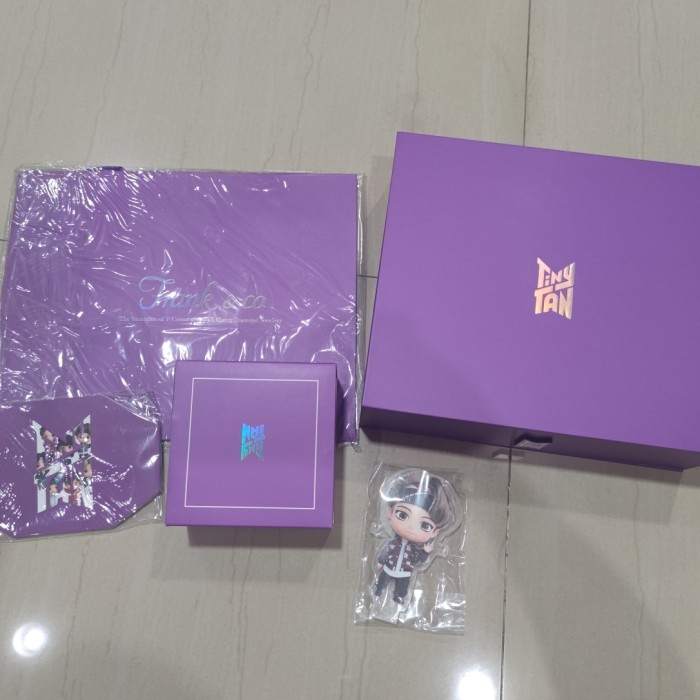 PROMO! Frank & Co tiny tan BTS V frank and co box saja atau dengan 1 anting