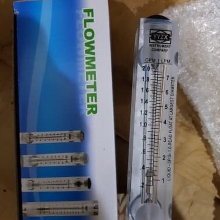 Flowmeter 2 GPM / 7 LPM Rotameter Rotameter Air Dan Angin