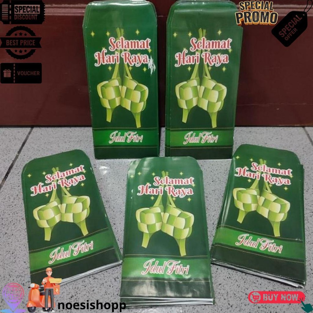 

50 Pcs Angpau Lebaran Idul Fitri Ukuran Panjang Murah D Cod