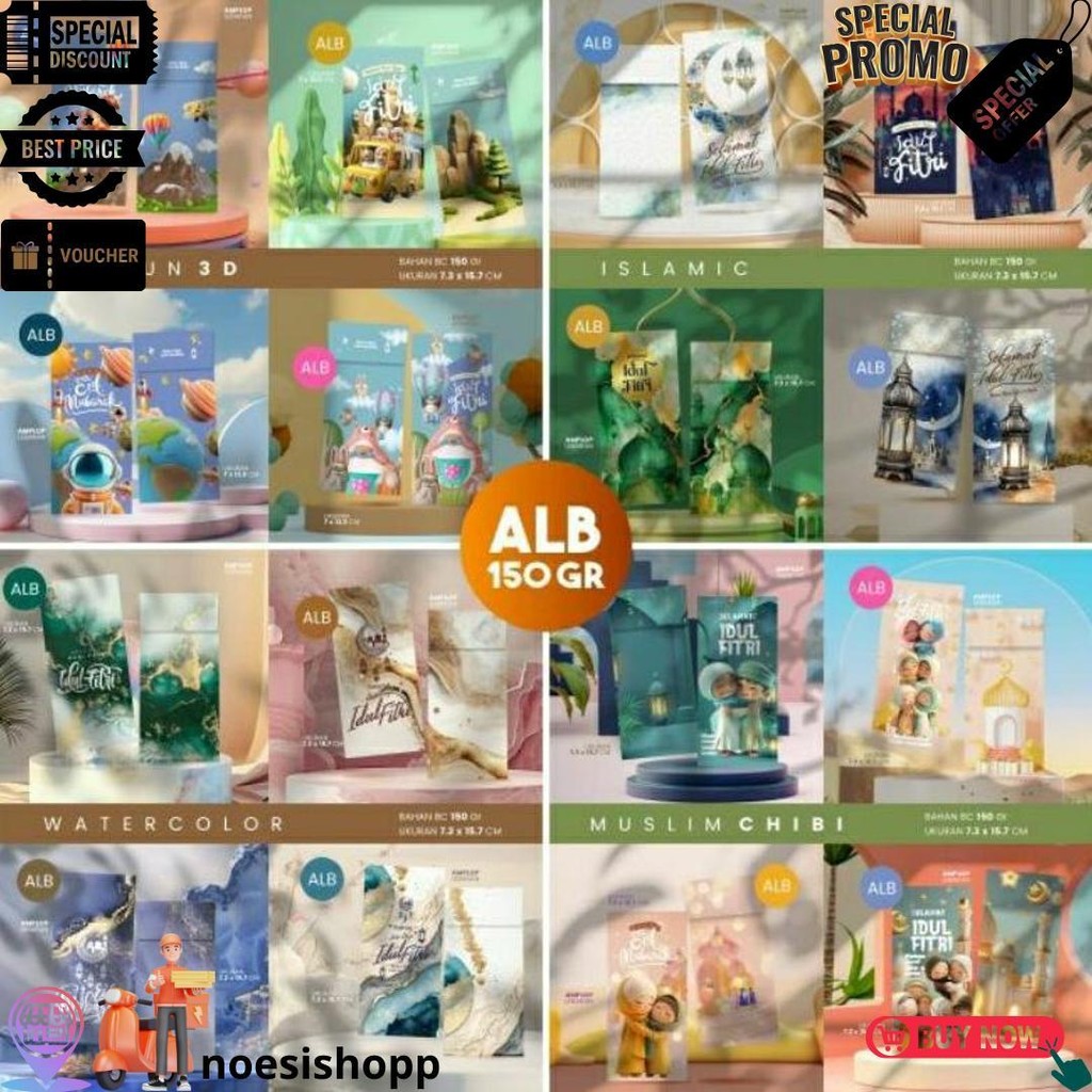 

Amplop Lebaran Murah (Isi 100Pcs) | Bahan Aster 150Gr | Isi 4 Desain (Sesuai Tema) | Grosir Amplop D Gratis Ongkir