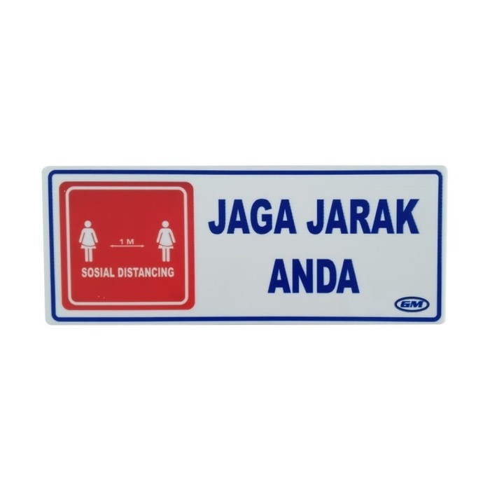 

Sale Gm Label Jaga Jarak Anda Uk. 15 X 30 Cm