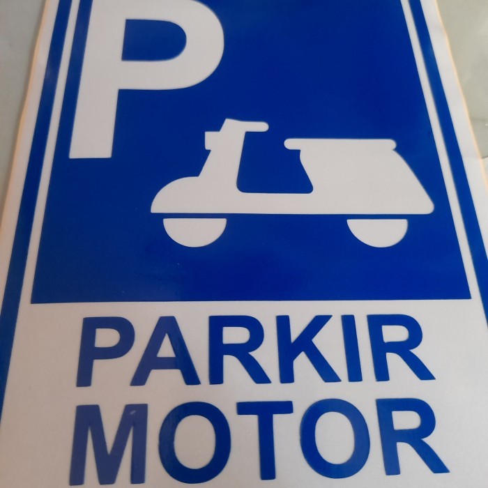 

Sale Sticker Timbul Stiker Rambu Sign Jalan Tanda Parkir Mobil Motor 30X40