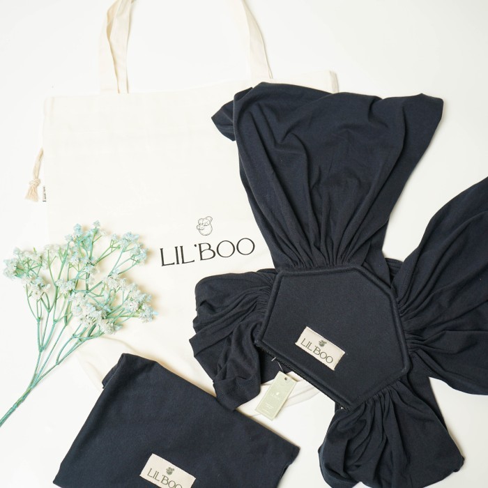 Lil Boo Instant Baby Wrap Navy/ Gendongan Bayi Instan M-Shape