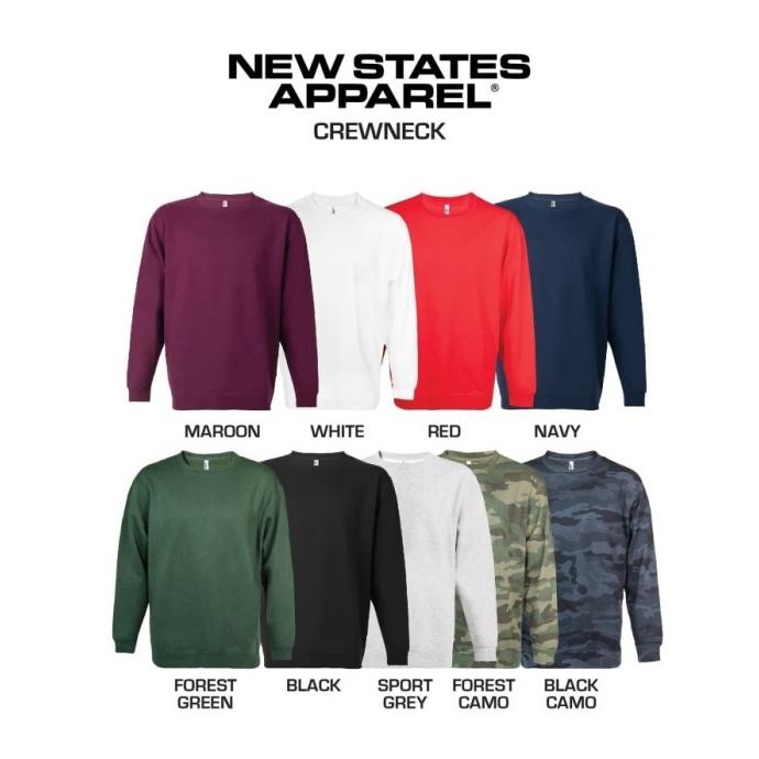 Sale Crewneck Sweater Polos Import New States Apparel (Nsa)