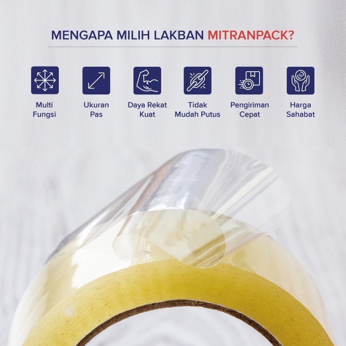 

(GOJEK) ISOLASI / SOLATIP MITRAN PACK 24MM / 1 INCH X 65 METER