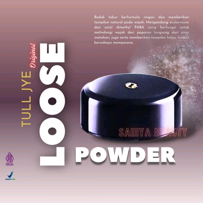 terbaru !!! tull jye bedak tabur loose powder 100gr mencerahkan wajah dan berkilau serta