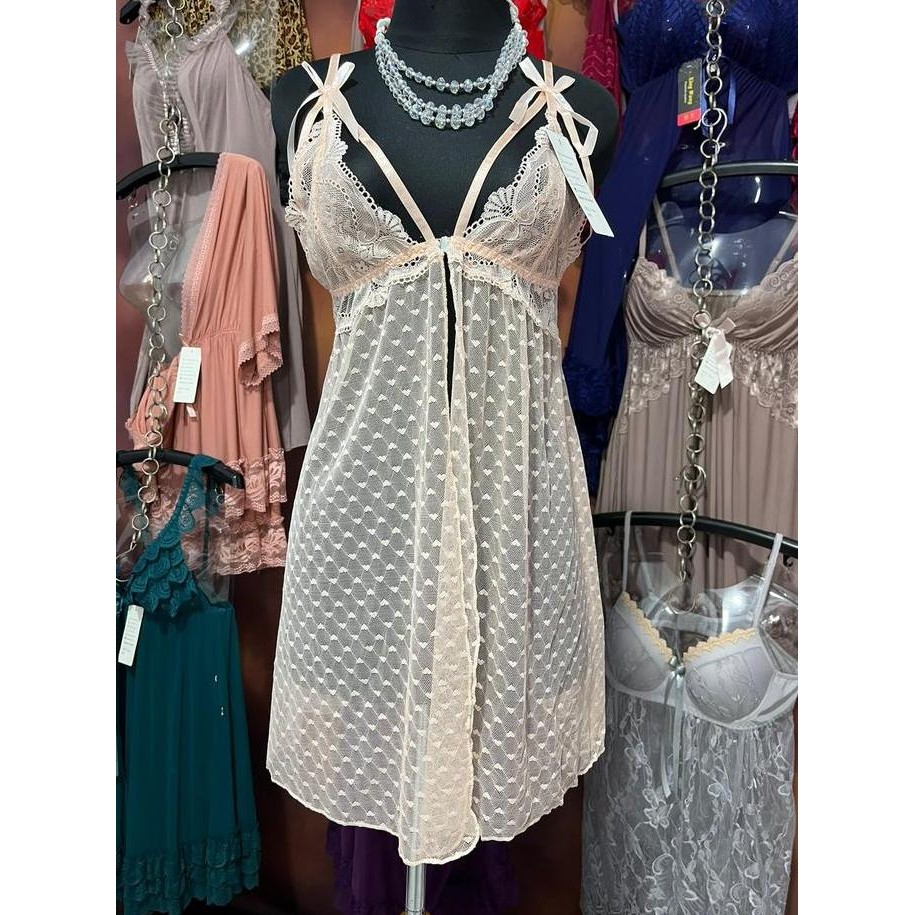

Mixbox Daster Lingerie Dress Trawang Polkadot Love Ld 140 - Angela Original