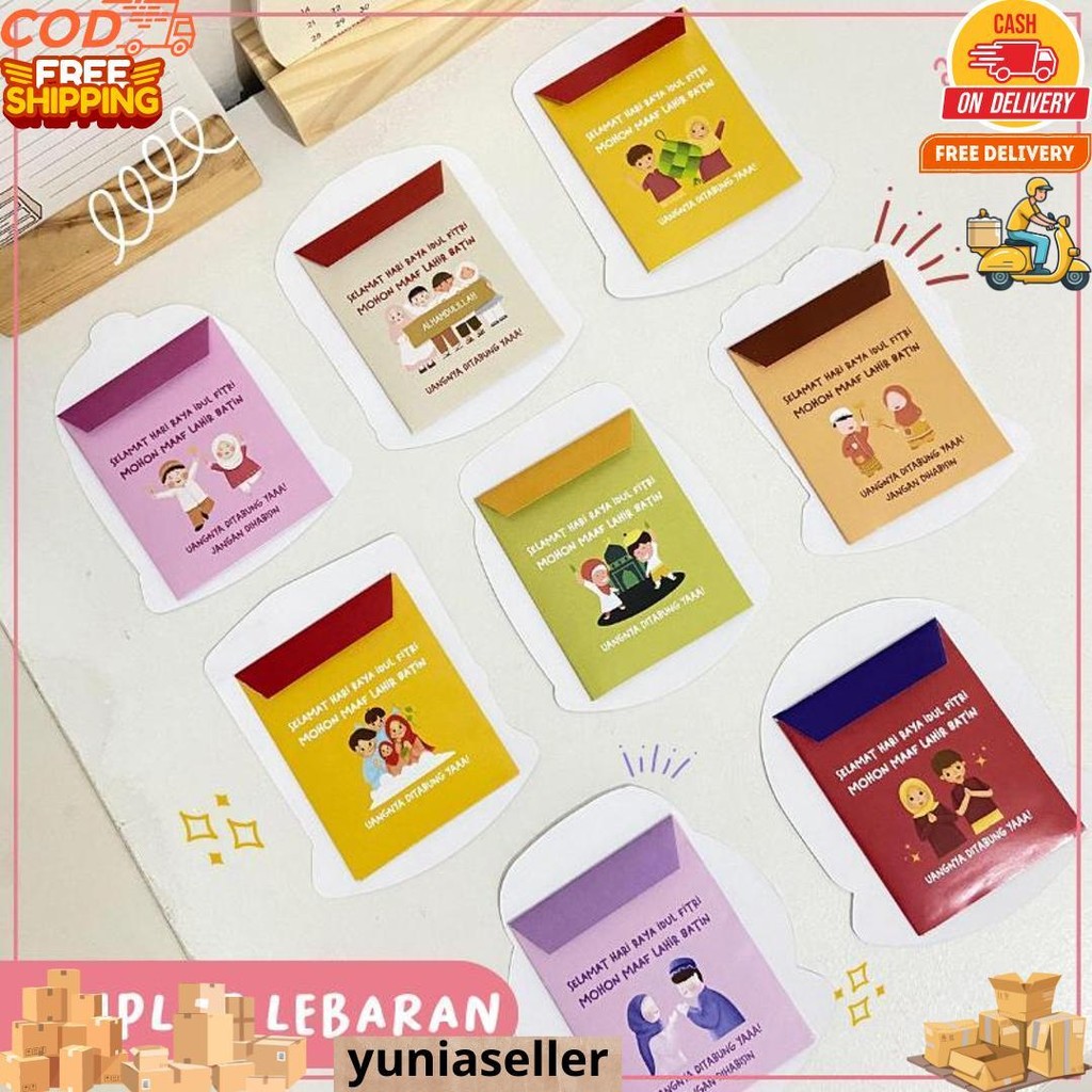 

Afreta Kraf Premium Amplop Lebaran 3D/ Amplop Idul Fitri 2025/ Amplop Angpao Thr / Amplop Snack D Termurah