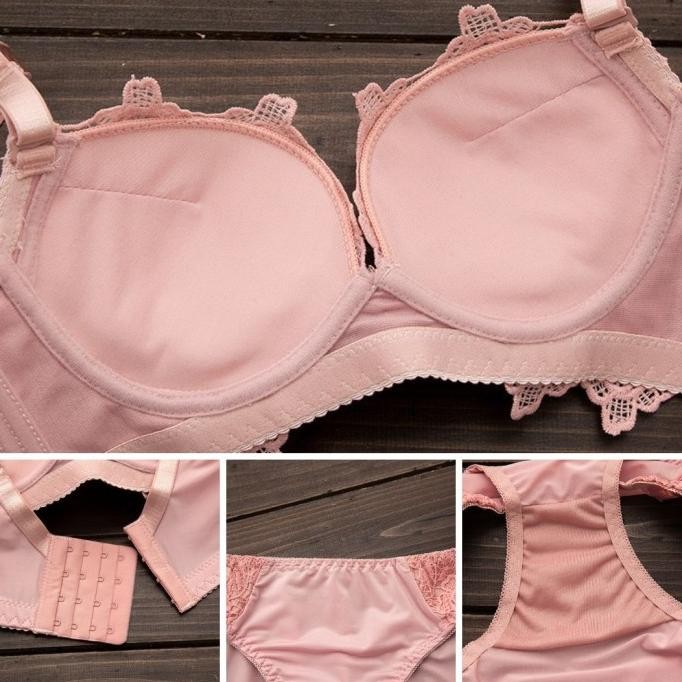 

Bra Set Bh + Celana Dalam Wanita Sexy Elegant Import Renda Lingerie 4 Original
