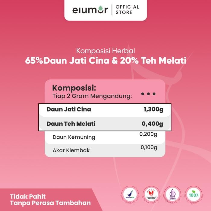 

terbaru !!! 3 elumor jasmine tea teh jasmine herbal ready