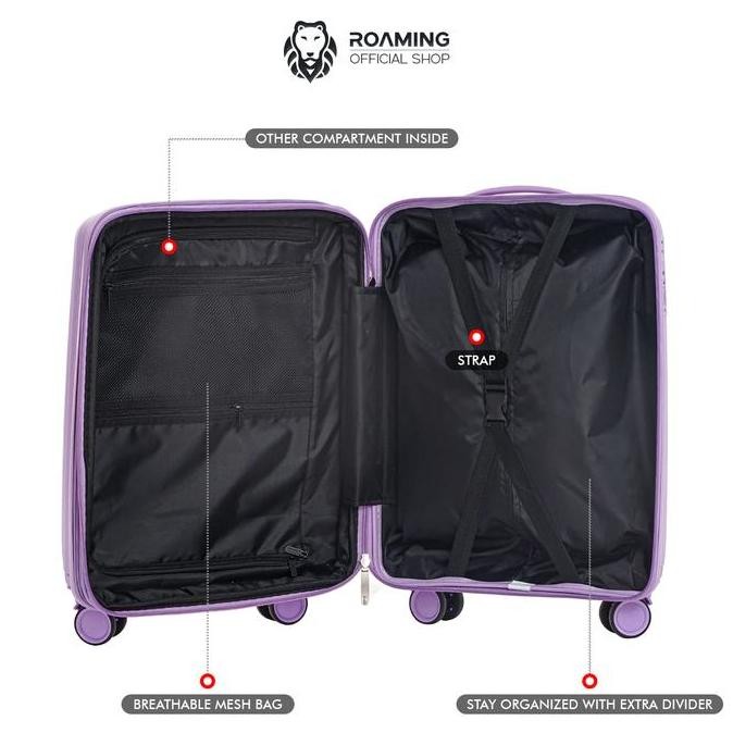 Sale Roaming Koper Pp007 Cabin Size 20 Inch Sd Bagasi Size 28 Inch Tsa Lock 4 Roda 360 Rotasi Anti M