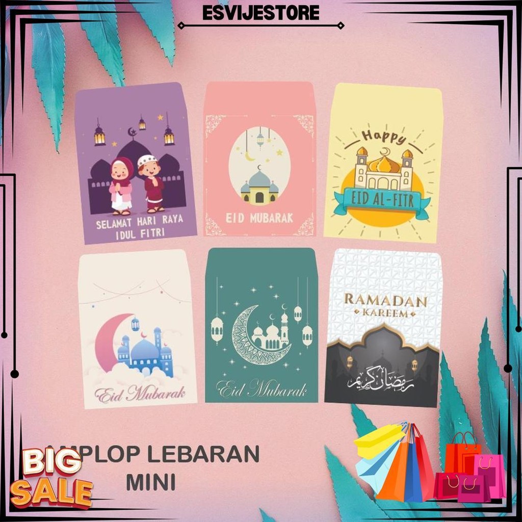 

(10 Pcs) Amplop Lebaran/Amplop Angpao Lebaran Eid Mubarak Idul Fitri Murah/Mini/Kecil D Gratis Ongkir
