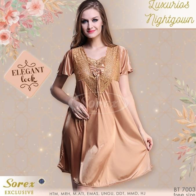 

Baju Tidur Wanita Lingerie Sorex Exclusive Srx 7003 | Elegant | Satin Original