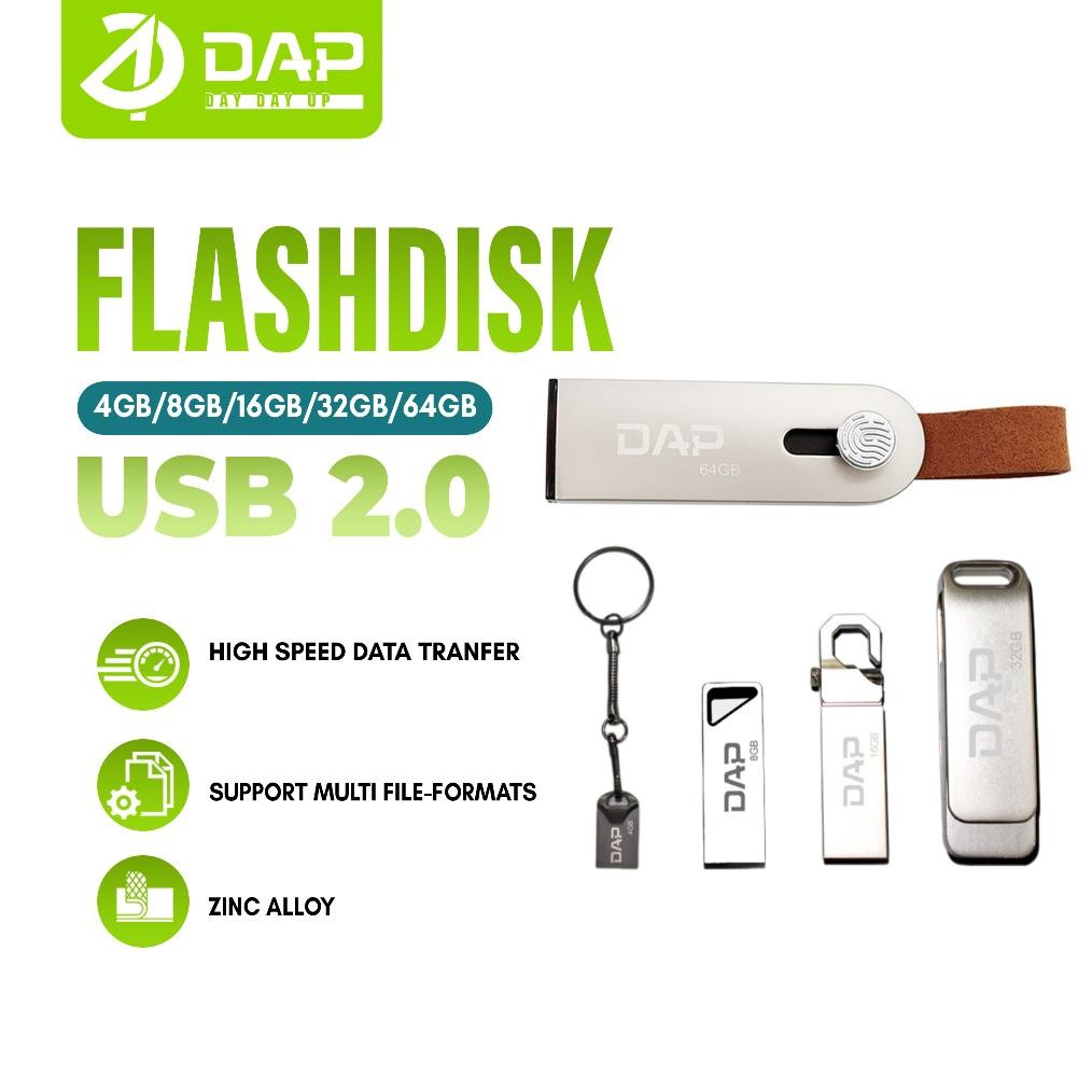 DAP Flashdisk 4GB/8GB/16GB/32GB/64GB Transmission USB2.0 High Speed Data Tranfer - Garansi 1 Tahun