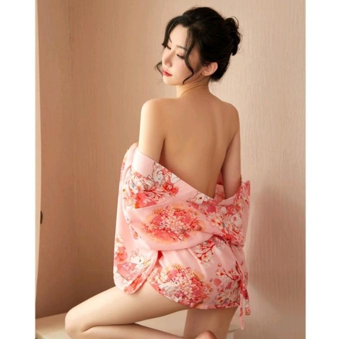 

Lingerie Sexy Cosplay Kostum Kimono Jepang Sabuk Besar Babydoll Seksi Original