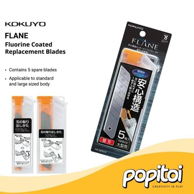

SIAP KIRIM KOKUYO FLUORINE COATED BLADE ISI ULANG PISAU FLANE CUTTER REFILL