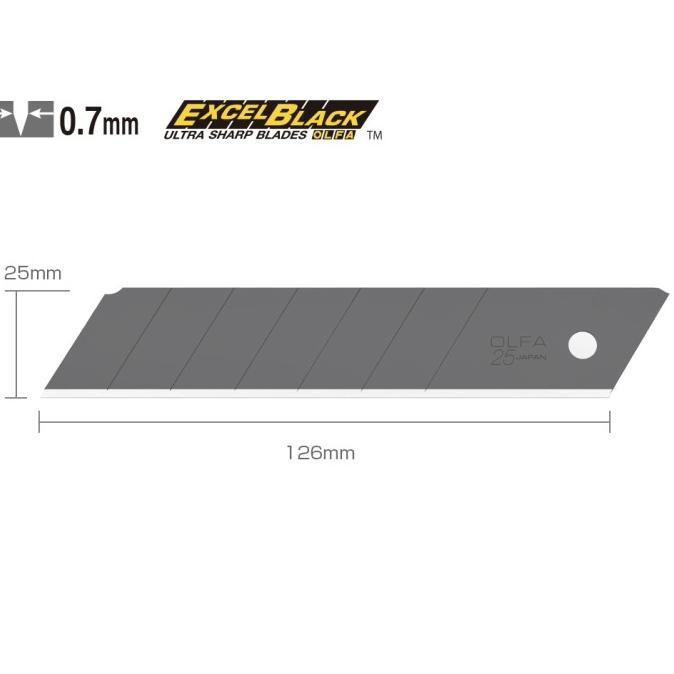 

SIAP KIRIM REFILL PISAU CUTTER 25MM HBB-5B (5PCS/PACK) OLFA SPARE BLADE