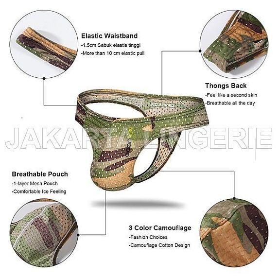 

Jakarta Lingerie Jlg156 Great Army - Gstring Cd Khusus Pria Sexy Macho Original