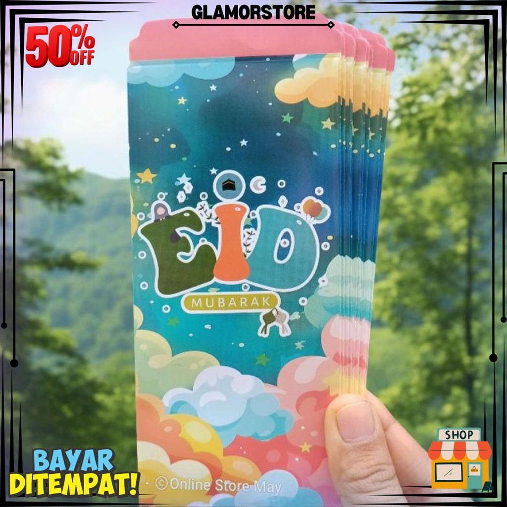 

(10 Pcs Amplop Besar) Grosir Sudah Di Lem Amplop Lebaran D Sale