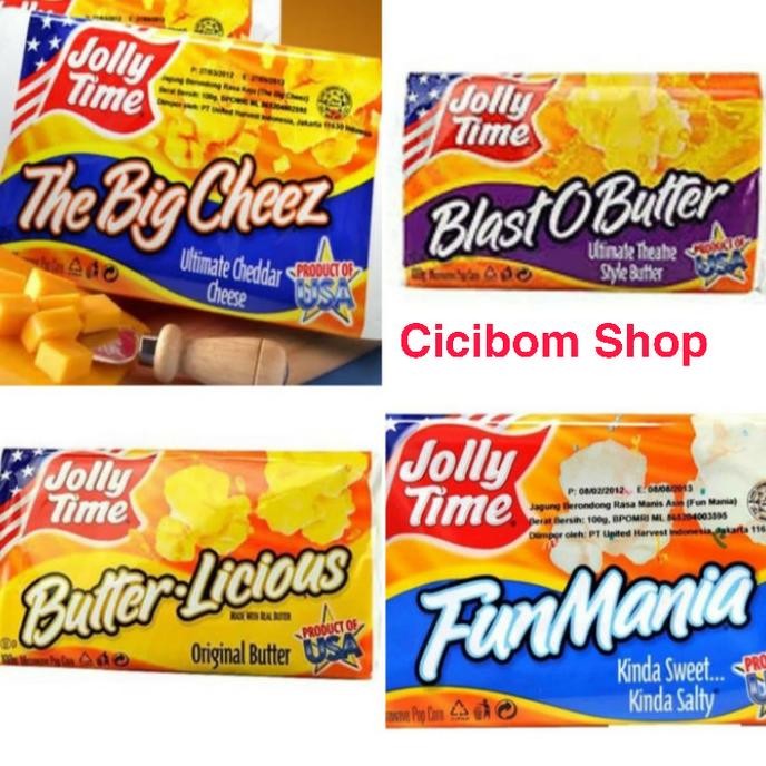 

Jolly Time popcorn / pop corn jolly time / jollytime / snack cemilan