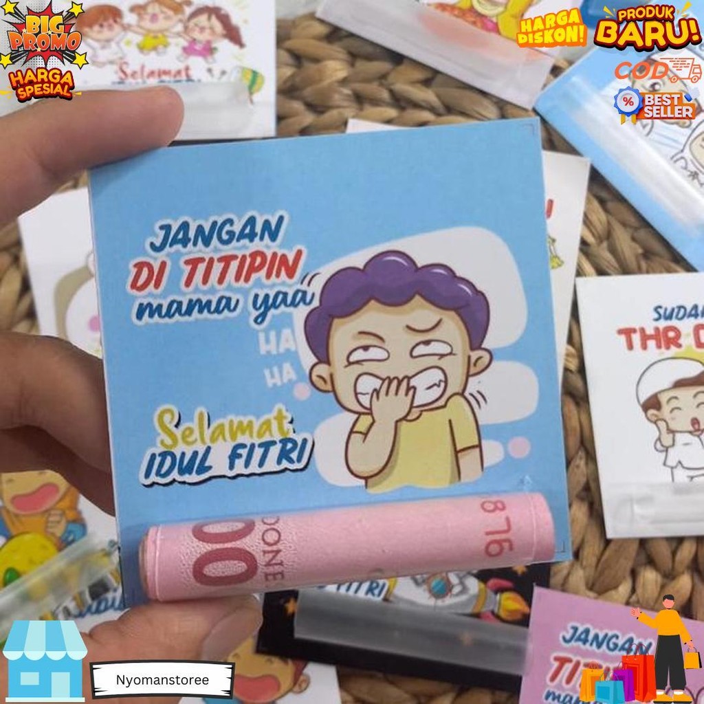 

24 Pcs Amplop Lebaran Unik Viral Dengan Sedotan D Best Seller