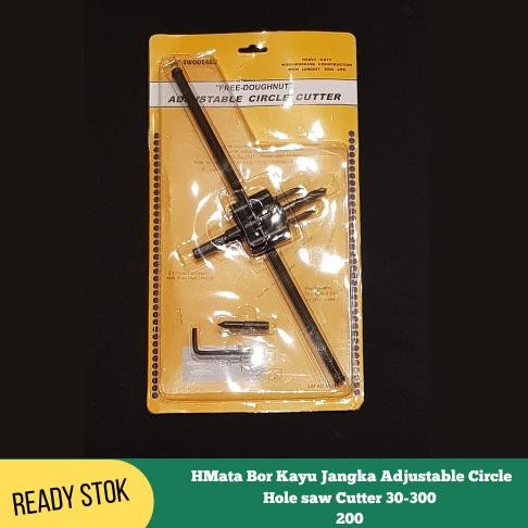 

SIAP KIRIM MATA BOR KAYU JANGKA ADJUSTABLE CIRCLE HOLE SAW CUTTER 30-300