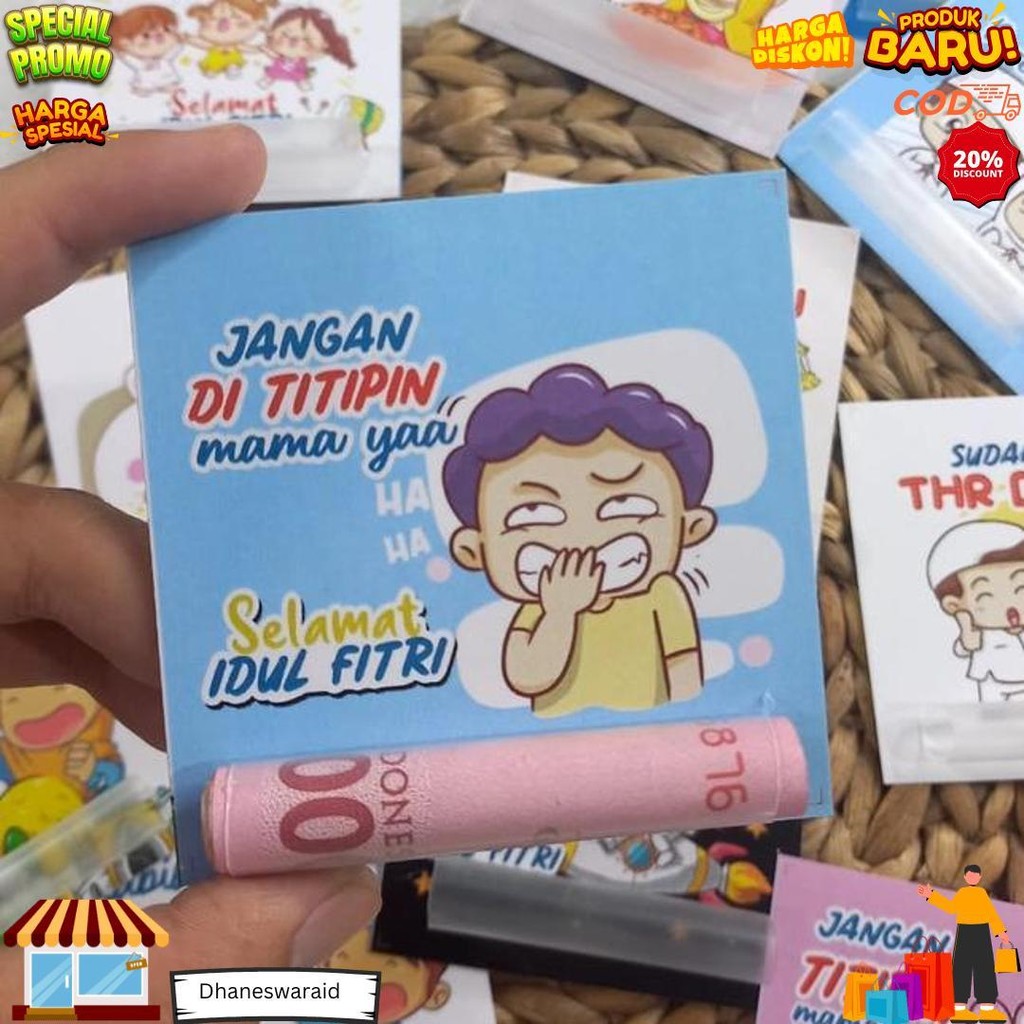 

24 Pcs Amplop Lebaran Unik Viral Dengan Sedotan D Terlaris