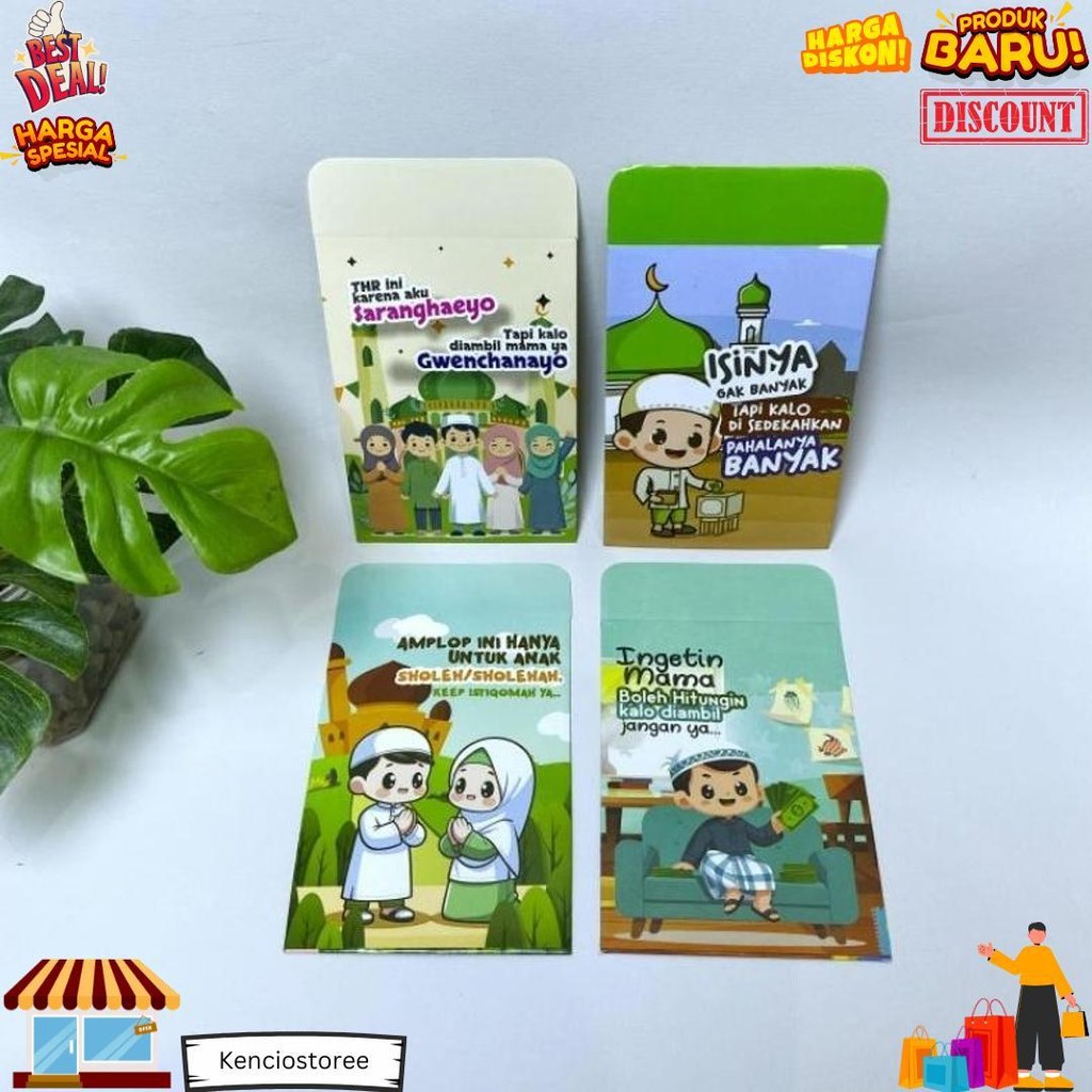 

Amplop Lebaran 2025 Unik Aesthetic 1 Pack (Isi 20 Pcs) Art Paper Amplop Idul Fitri Ukuran Mini D Promo 3.3