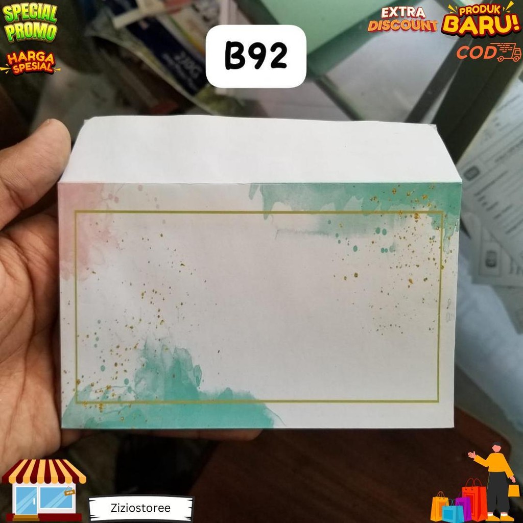 

Isi 50 Pcs Kode B1, B2, B3, Amplop Kondangan (Full Tanpa Tepi) / Amplop Desain / Amplop Nama D Terlaris