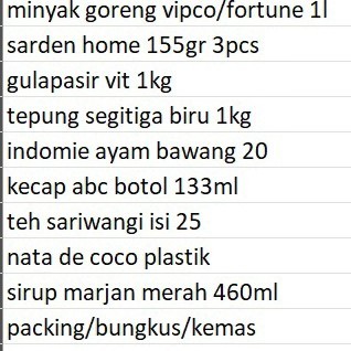

50pcs Paket Sembako (isi pkt sesuai request)