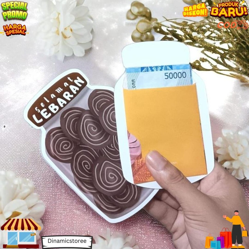 

6 Amplop Lebaran Unik - Angpau 3D Gemoy Lucu Look Like D Terlaris
