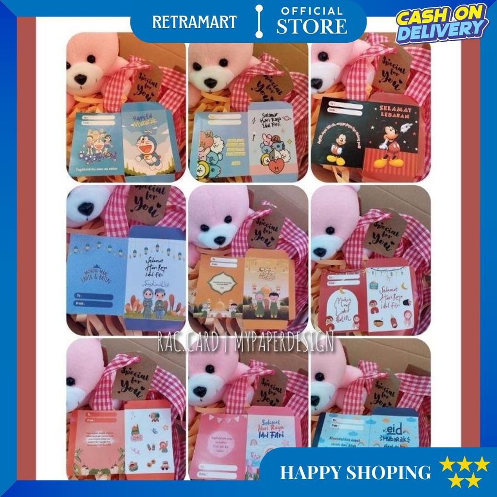 

(Lembaran Isi 100 Pcs) Bisa Pilih Motif Promo Amplop Lebaran Lembaran Free Plastik D Termurah