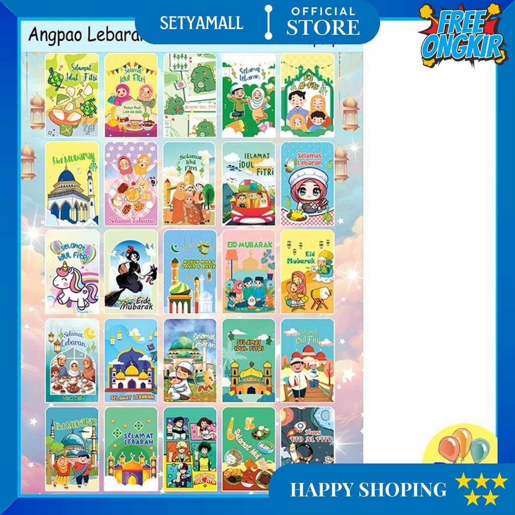 

Murah!! (1Pak Isi 10Pcs) Amplop Idul Fitri Anak Uk M Sedang, Angpao Lebaran Idul Fitri Uk M, Angpao Lebaran Motif, Grosir Ready Stok, Amplop Lebaran Medium, Amplop Lebaran 2025, Islamic, Lebaran, Idul Fitri, Eid Mubarak, Hari Raya,Amplop Lebaran Lucu D