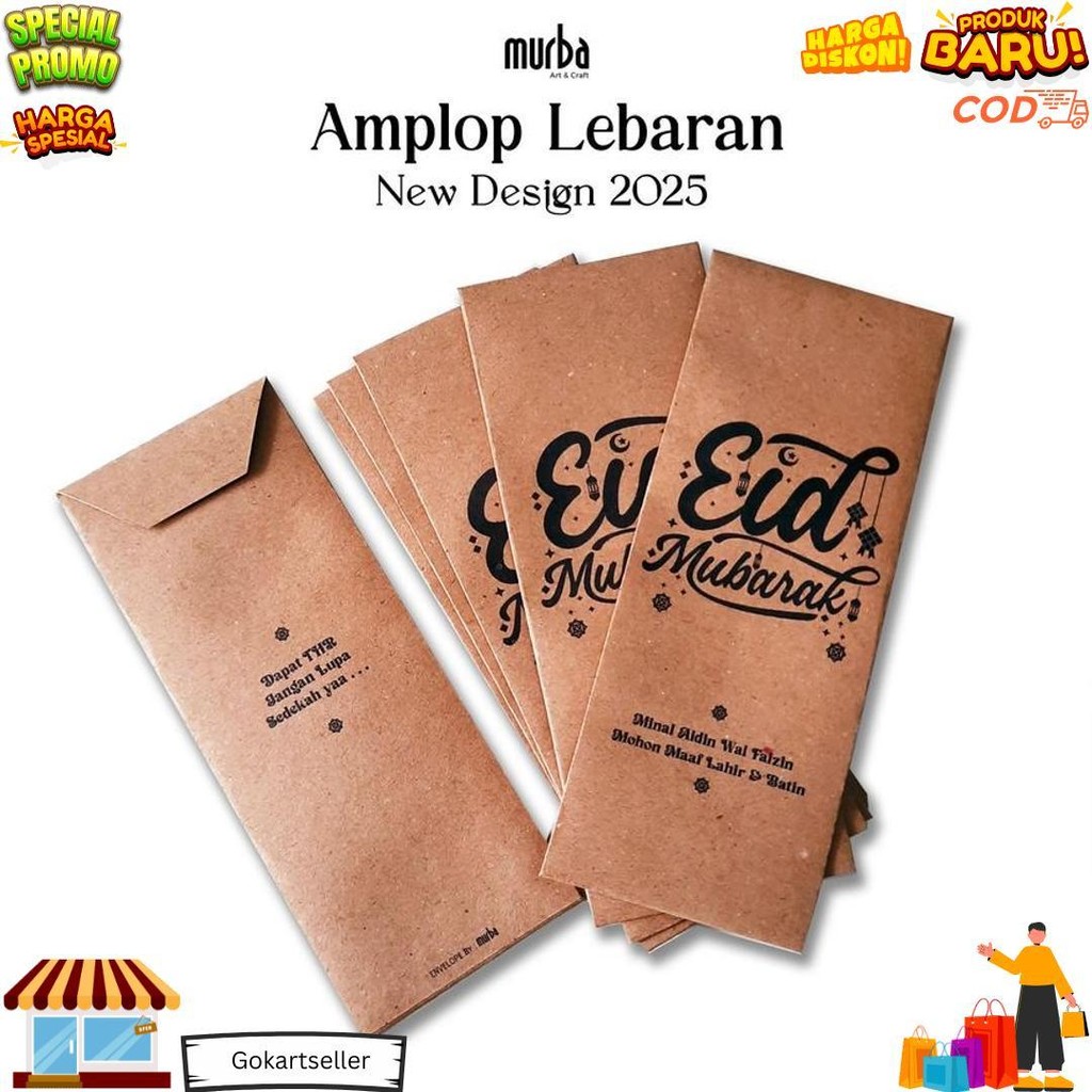 

Amplop Lebaran Aesthetic Isi 12 Pcs | Amplop Idul Fitri 2025 | Uang Tanpa Dilipat D Promo 3.3