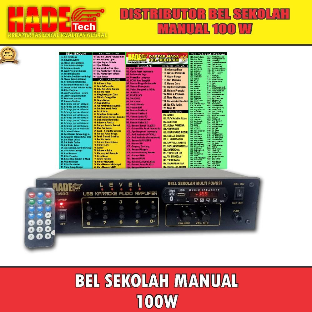 BEL SEKOLAH MANUAL 1 HORN LENGKAP