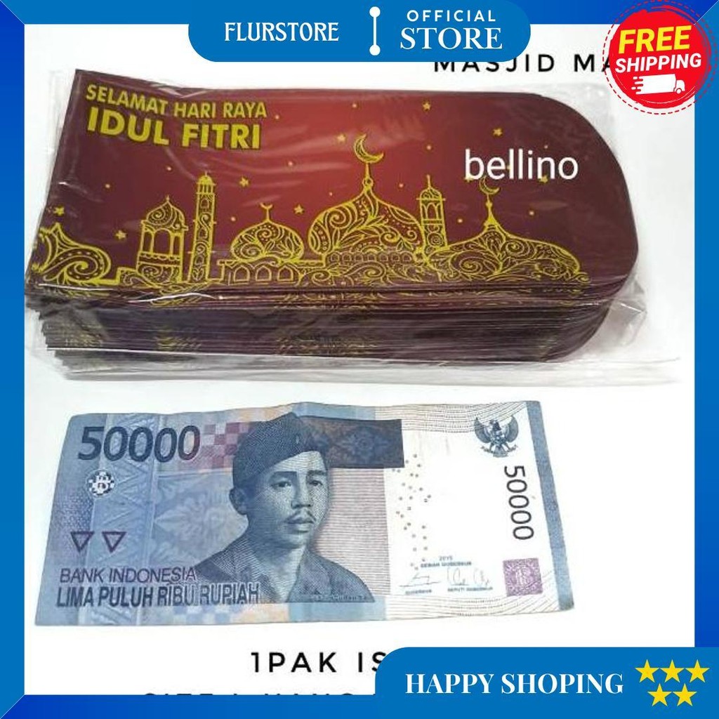 

100Pcs Dan 50Pcs Amplop Idul Fitri Karakter Ukuran Besar L 8X15Cm Amplop Ampau Lebaran Grosir 1 Pak D Cod