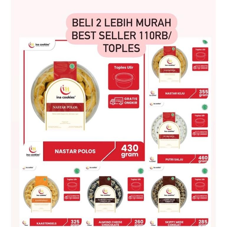 

Ina Cookies Reguler Best Seller (Gojek/Grab/Shopee Sameday/Instan/Cargo/Ekspedisi) Next Day