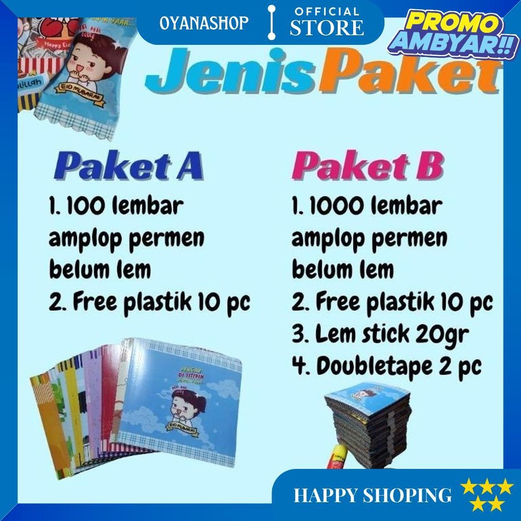 

Amplop Permen Lembaran Belum Lem 100 Lembar Free Plastik Bahan Ap 120Gr D Terlaris